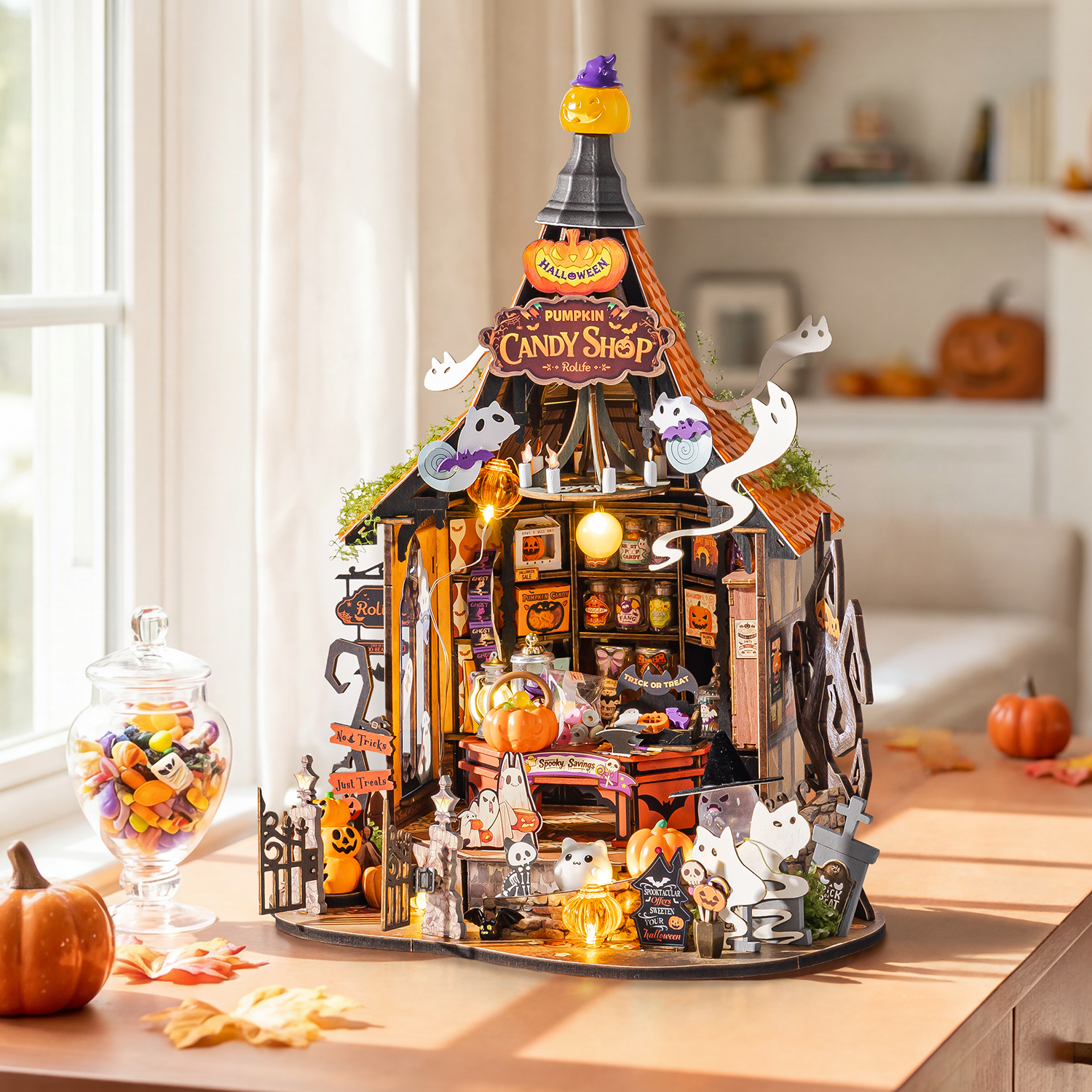Haunted Candy House – DIY miniature house kit, HiNooki (image 5)