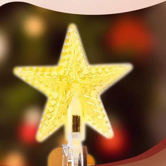 A star at the top