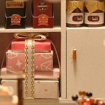 Gift boxes tied with golden ribbon