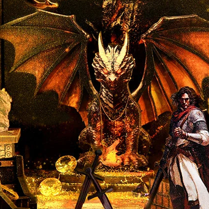 A dragon guarding the golden chamber