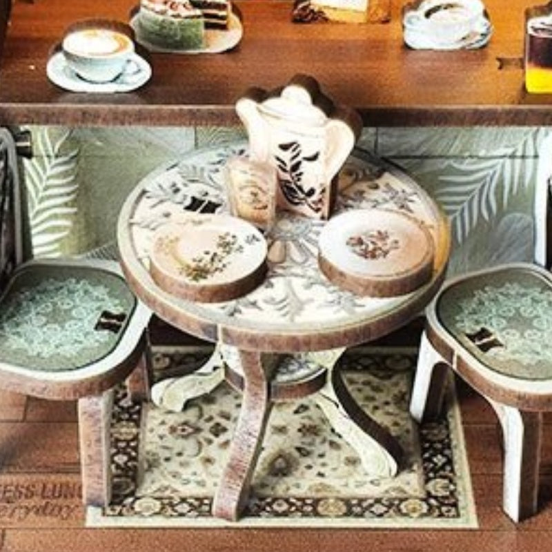 A table outside the cafe