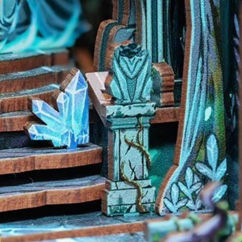 Crystals beside the stairs
