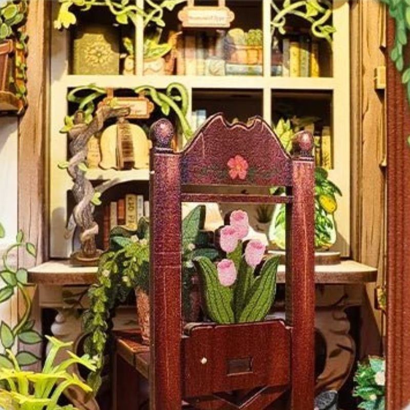 A seat among the shelves