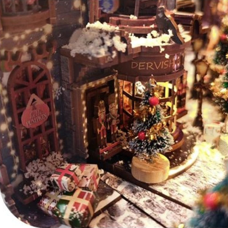 Snow on the shopfront