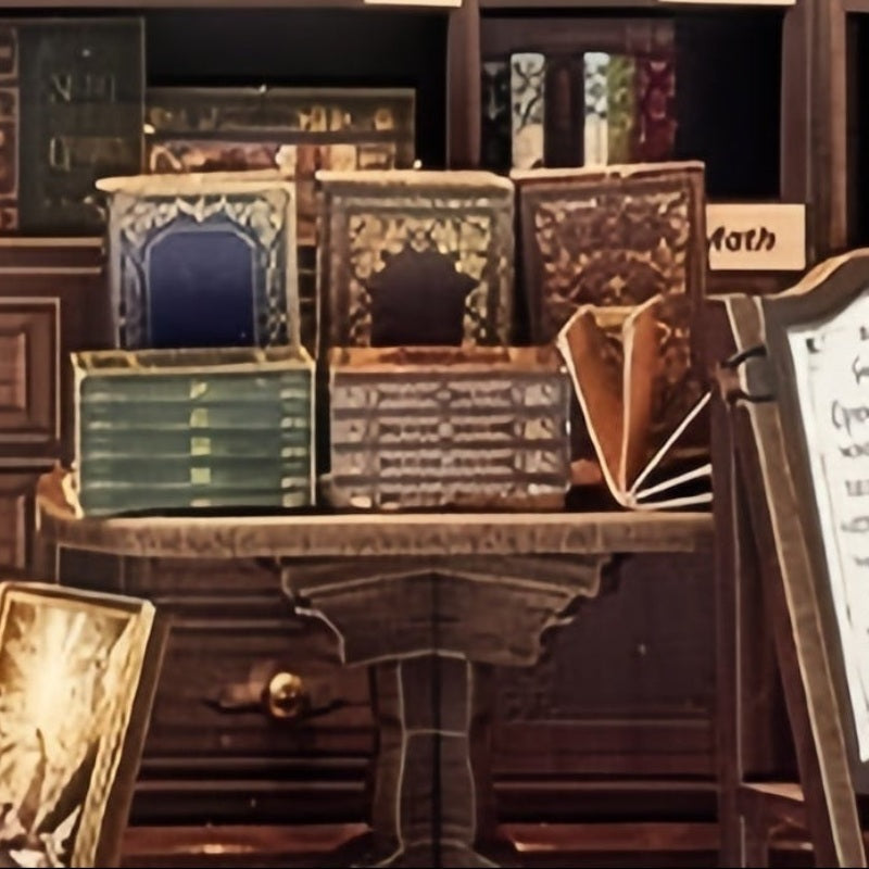 A table for treasured books
