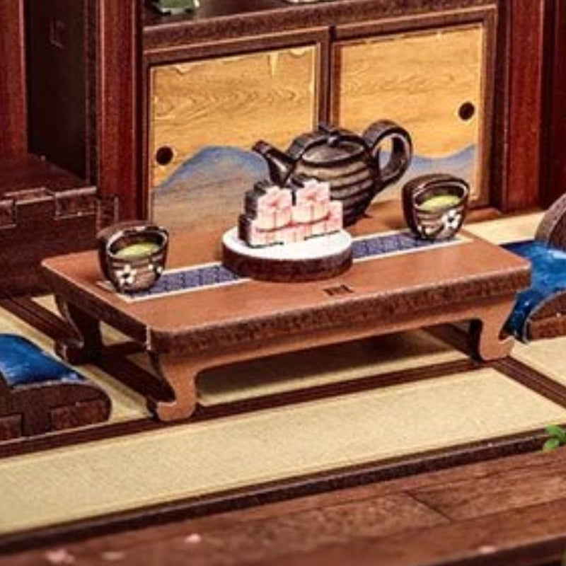 Tea laid out for two
