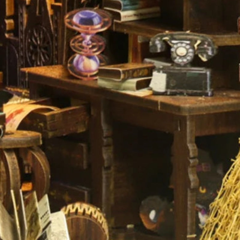 At the little writing desk