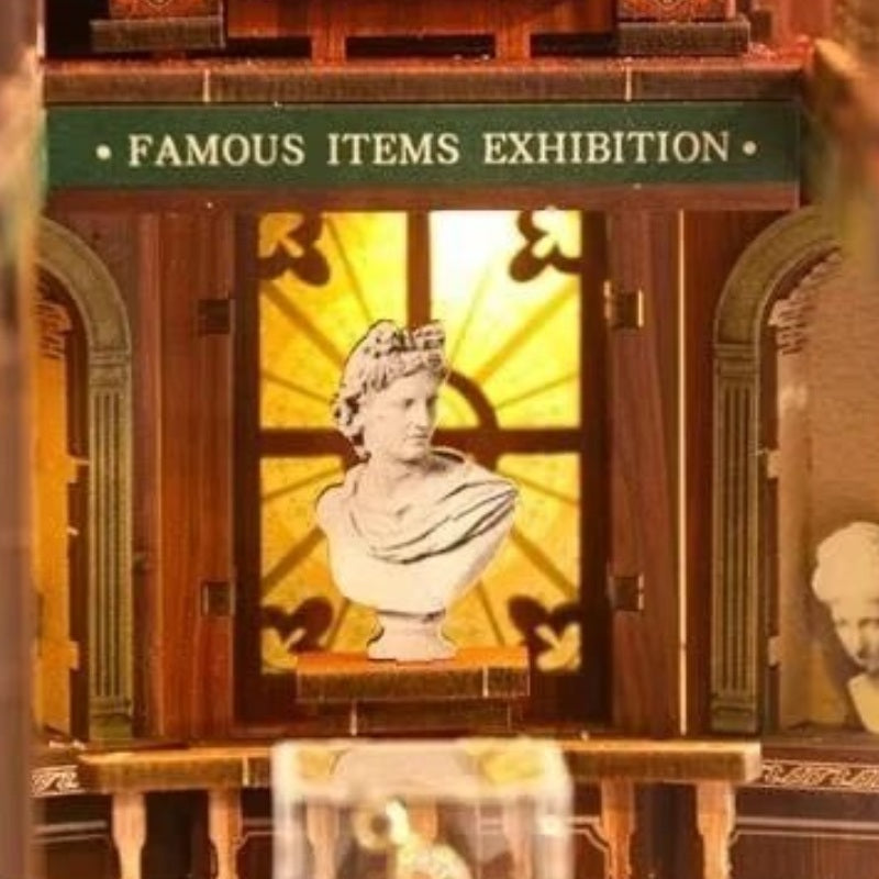 A classical face in the library