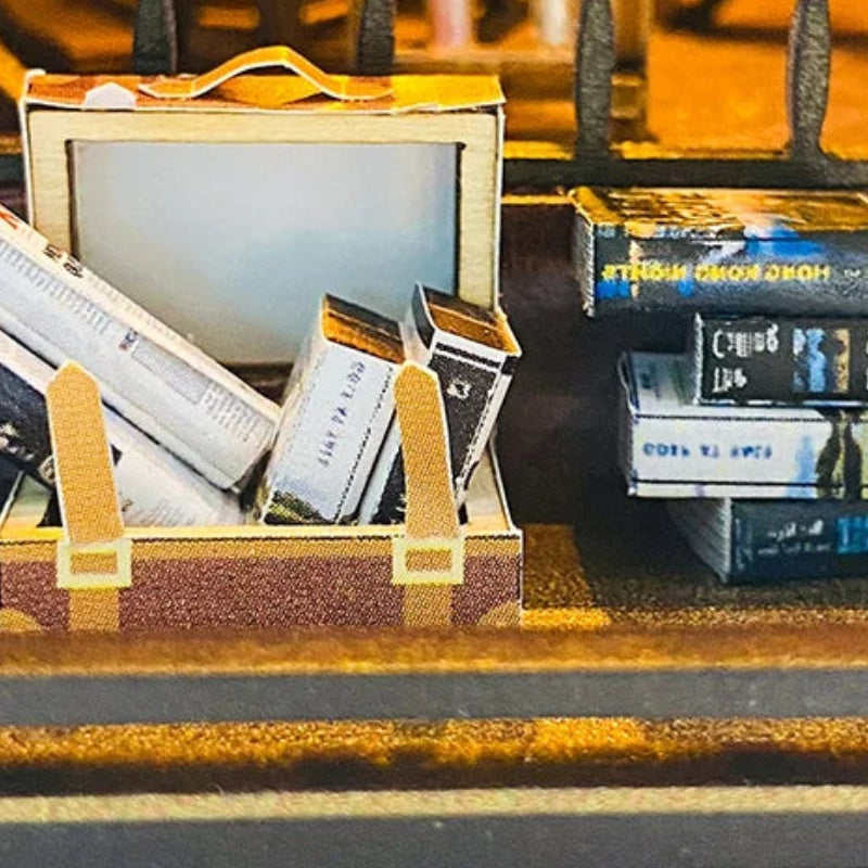 Books packed for a journey
