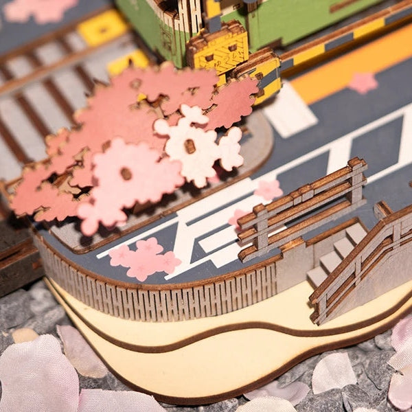 A platform in bloom