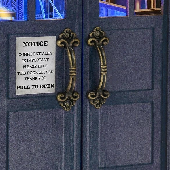 Two doors into the control room