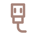 USB-powered specification icon