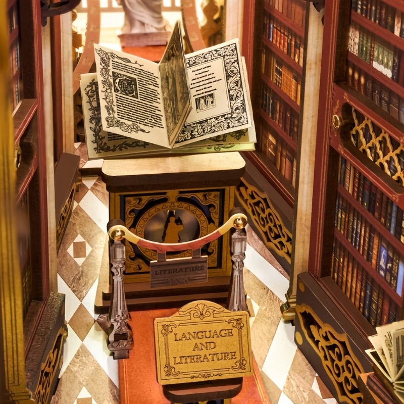 An open book at the heart of the hall