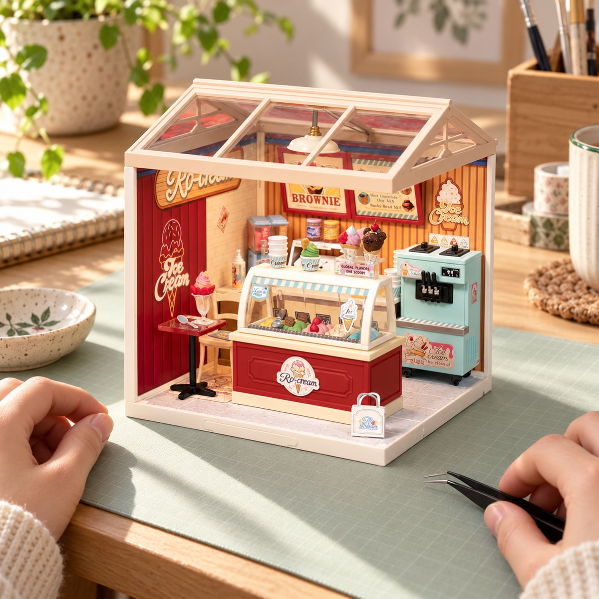 flavorful ice cream shop — a quiet making moment at home