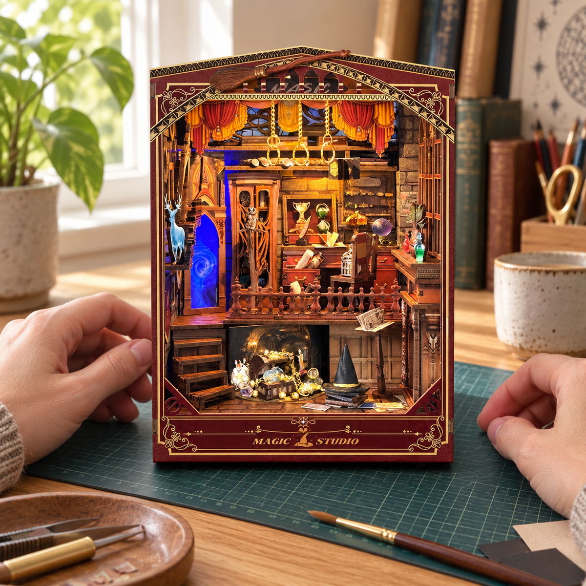 magic studio — finishing a miniature at home