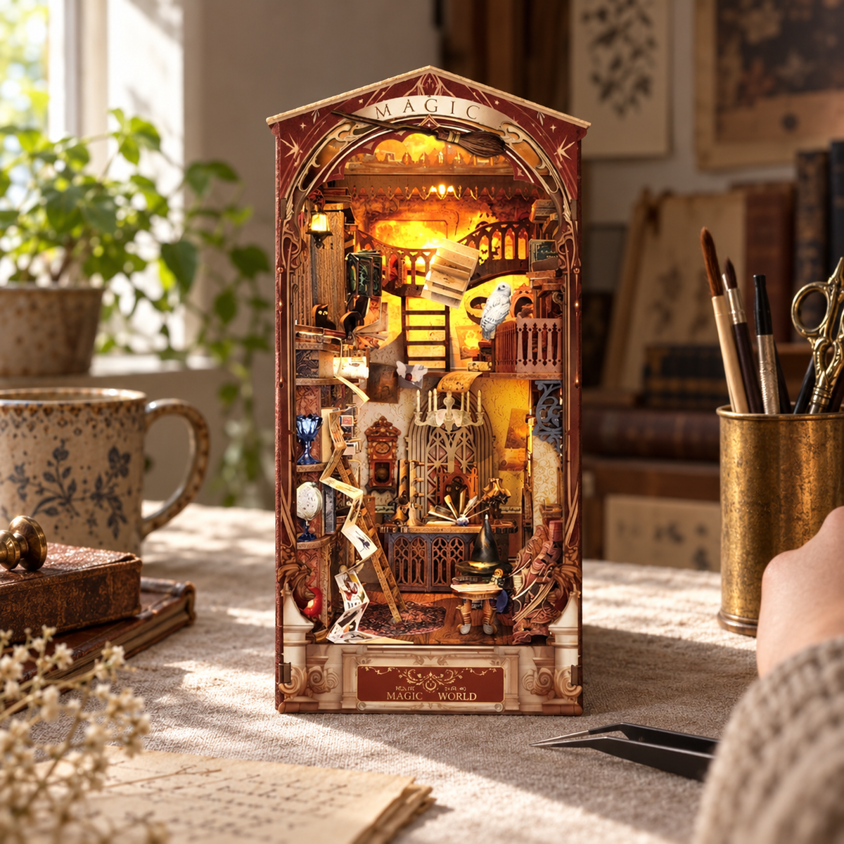 magic world — finishing a miniature at home