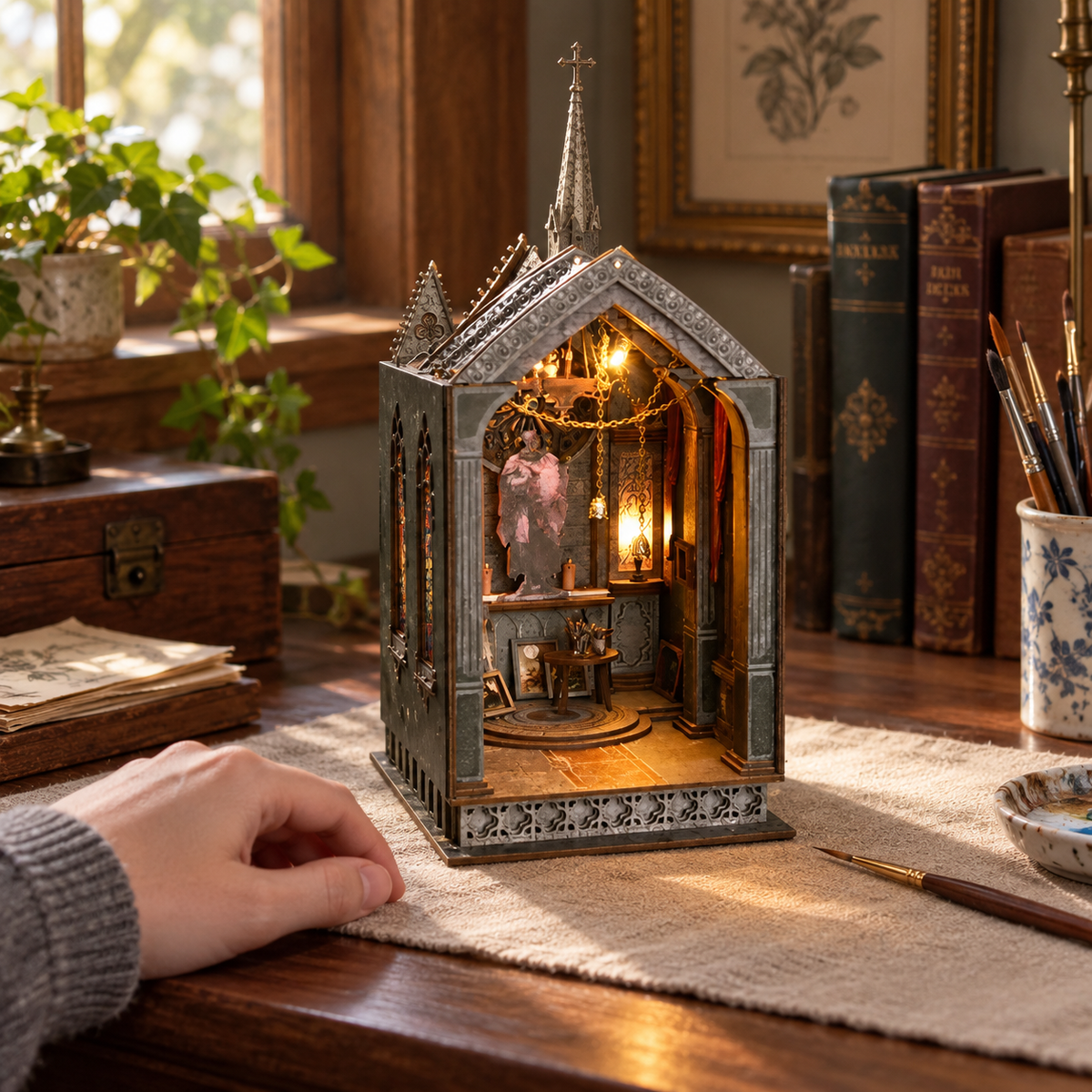 quite night prayer — finishing a miniature at home