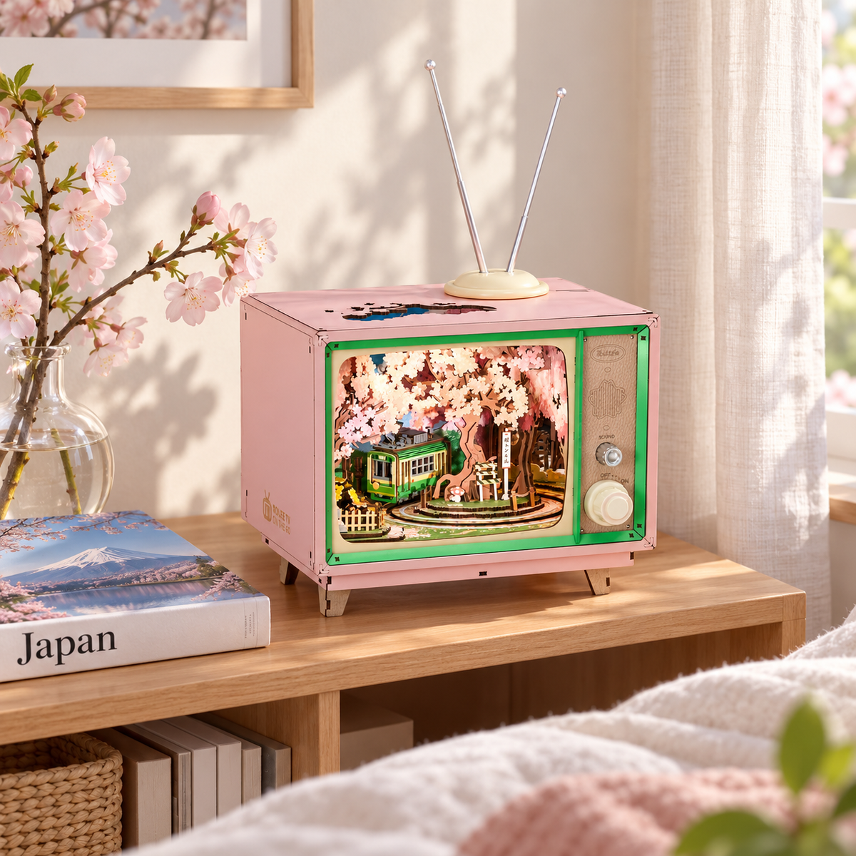 sakura dreamy tour — a finished miniature in a personal home setting