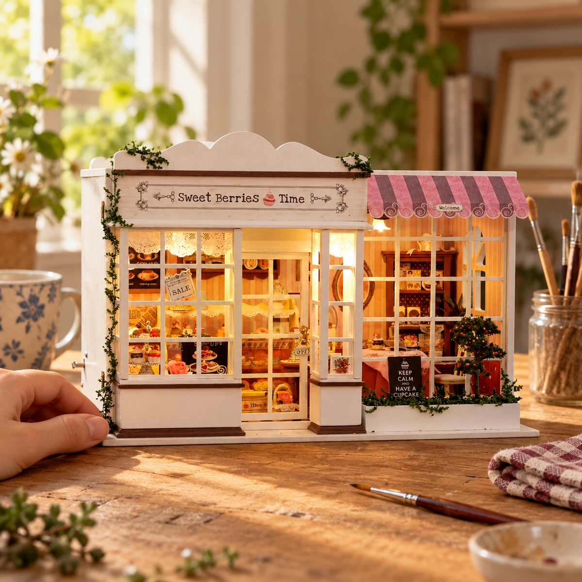 sweet berries time — finishing a miniature at home