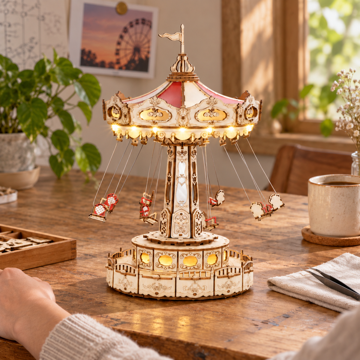 swing ride — finishing a miniature at home