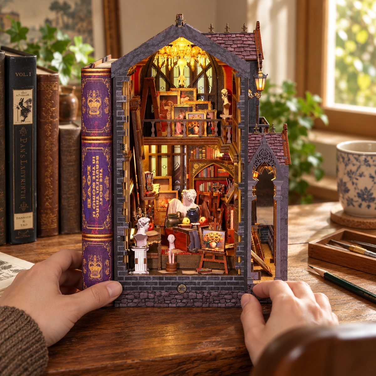 wonder studio — finishing a miniature at home