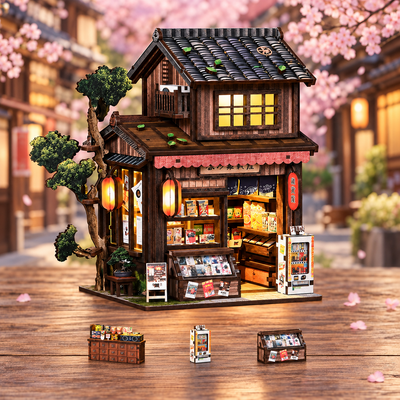 HiNooki - Kasuga Grocery StoreDIY Miniature House Kit