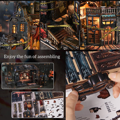 HiNooki - Lamplight Veiled PathDIY Book Nook Kit