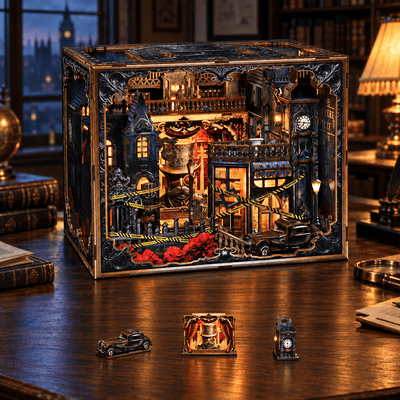 HiNooki - Lamplight Veiled PathDIY Book Nook Kit
