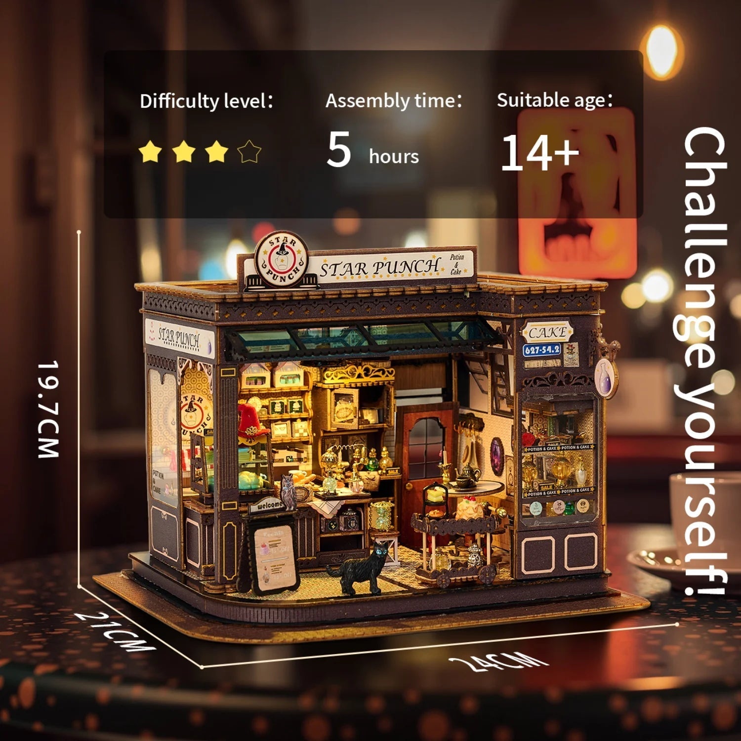 HiNooki - Magic Coffee CottageDIY Miniature House