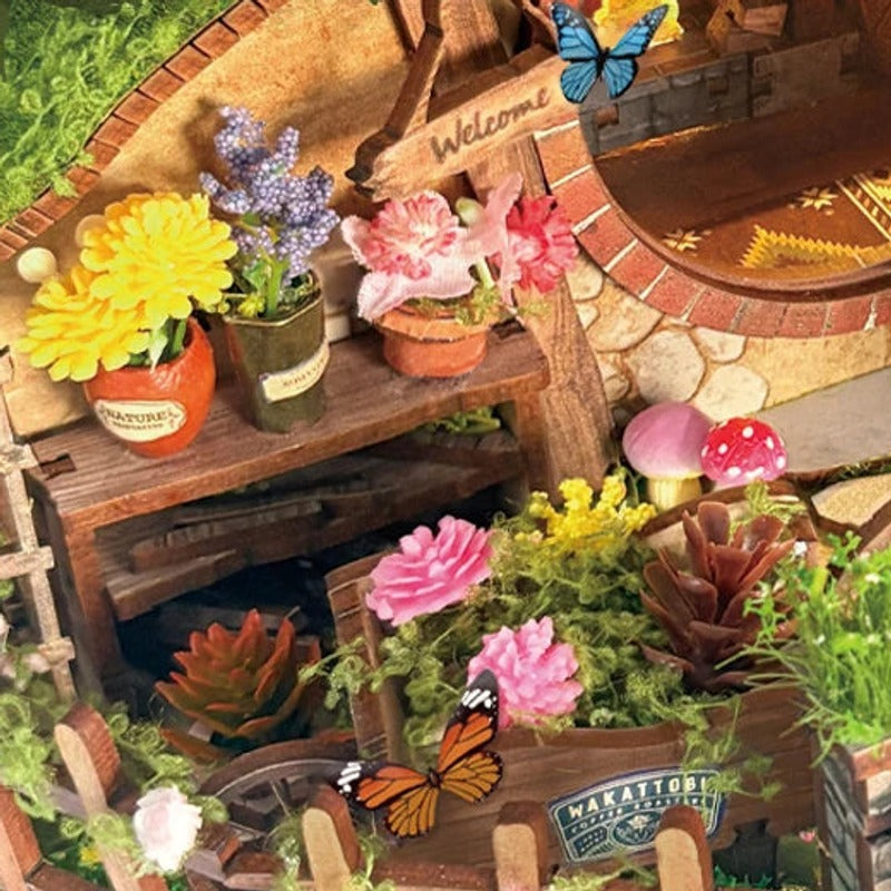 Flowers along the garden path