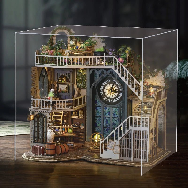 Magic Workshop DIY Book Nook Kit by HiNooki – Miniature Bookshelf Insert | Book Lovers Gift, Cozy Home Decor.