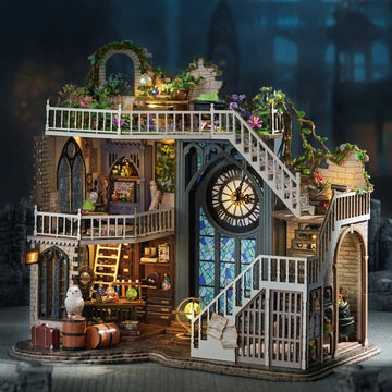 Magic Workshop DIY Book Nook Kit by HiNooki – Miniature Bookshelf Insert | Book Lovers Gift, Cozy Home Decor.