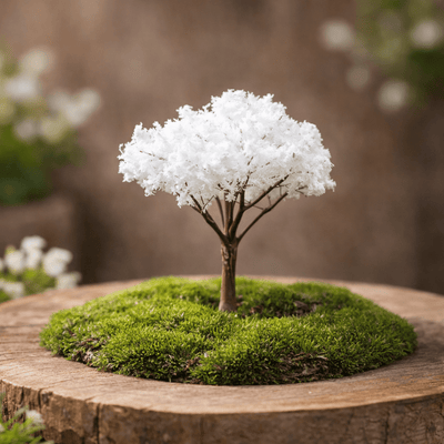 HiNooki - Mini Seasonal Tree - ❄️ Winter Frost TreeDollhouse Accessories