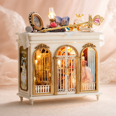 Moonlit Dreamy Mirror DIY miniature house with warm lights