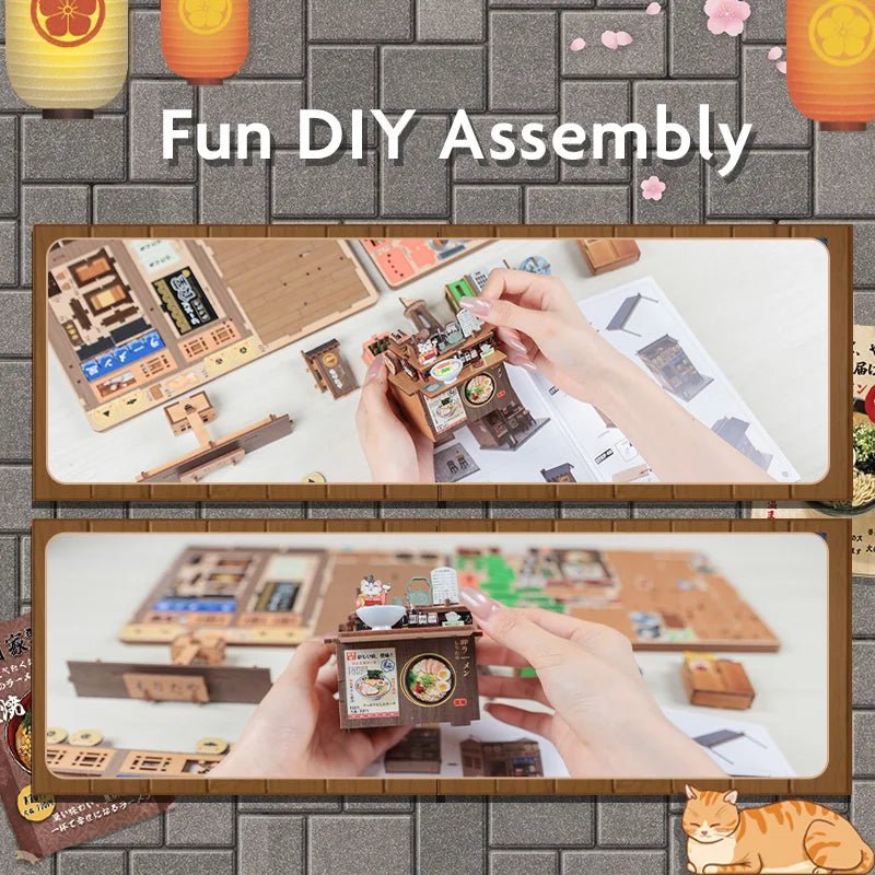 Morita-Ya DIY Book Nook Kit by HiNooki – Miniature Bookshelf Insert | Book Lovers Gift, Cozy Home Decor.