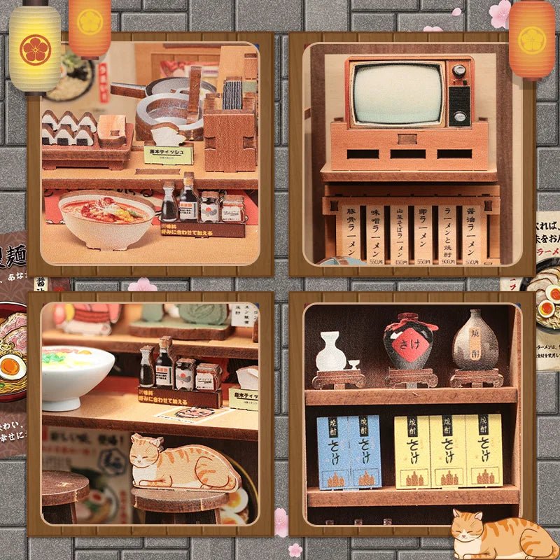 Morita-Ya DIY Book Nook Kit by HiNooki – Miniature Bookshelf Insert | Book Lovers Gift, Cozy Home Decor.