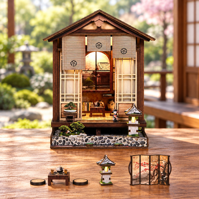 HiNooki - Moss-Lantern GardenDIY Book Nook Kit
