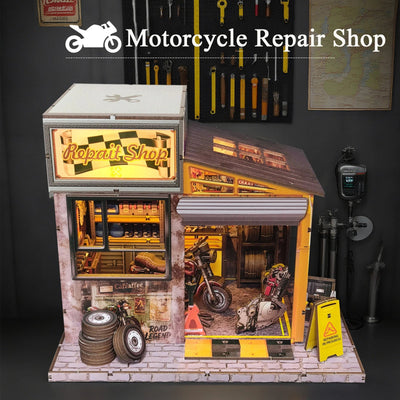 HiNooki - Motorcycle Repair ShopDIY Miniature House