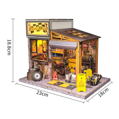 HiNooki - Motorcycle Repair ShopDIY Miniature House