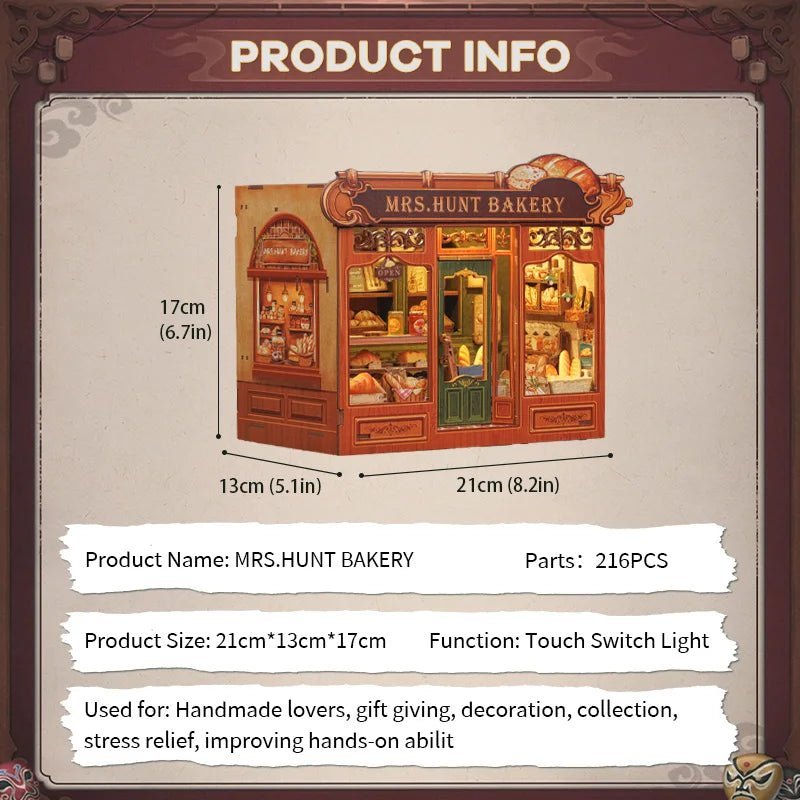 HiNooki - Mrs Hunt BakeryDIY Miniature House