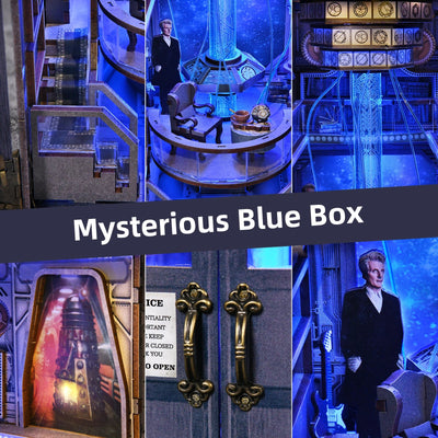 Mysterious Blue Box – DIY book nook kit, HiNooki (image 2)