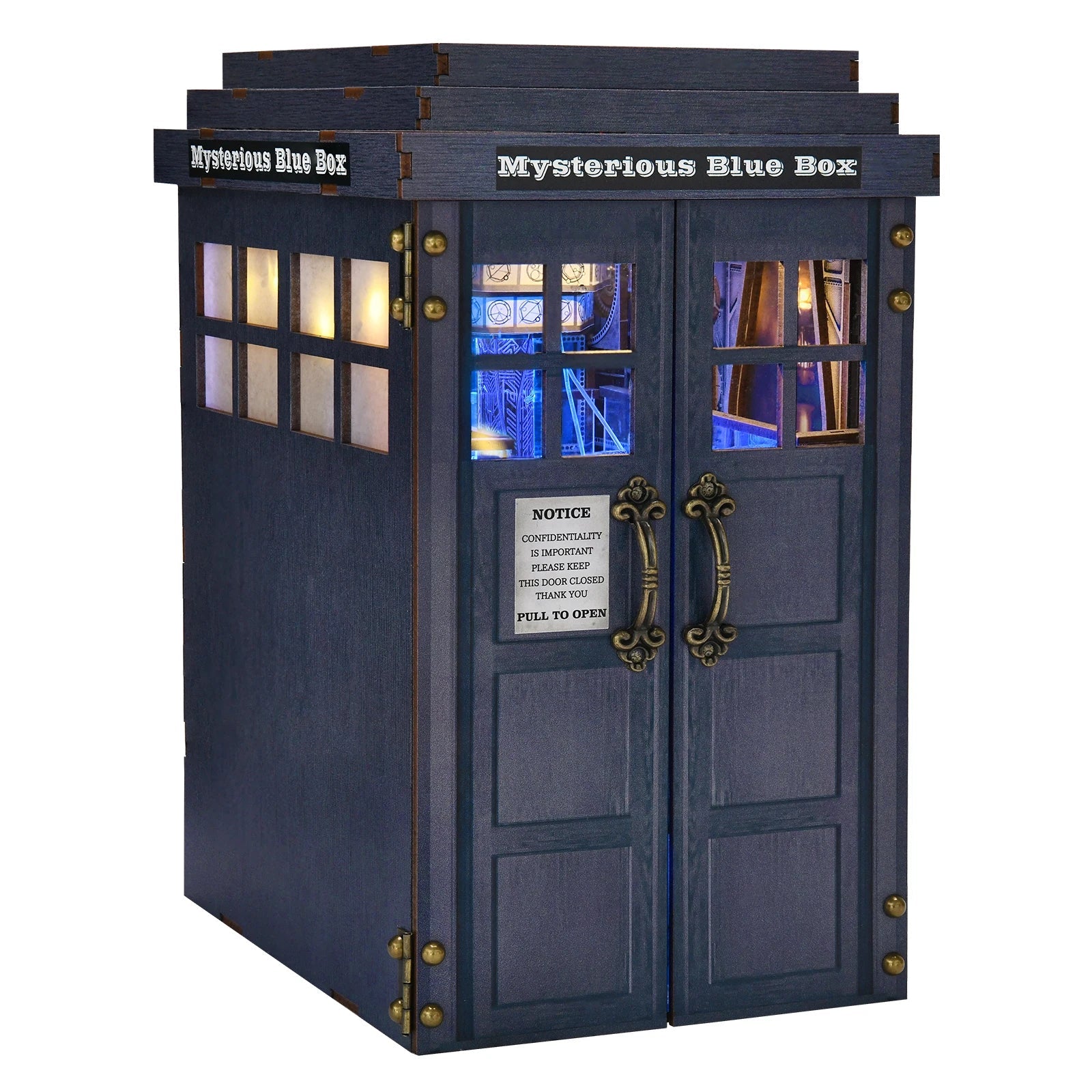 Mysterious Blue Box – DIY book nook kit, HiNooki (image 8)