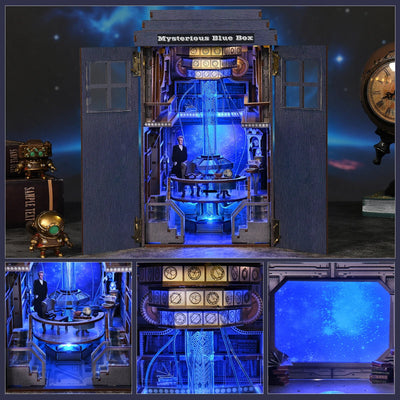 Mysterious Blue Box – DIY book nook kit, HiNooki (image 7)