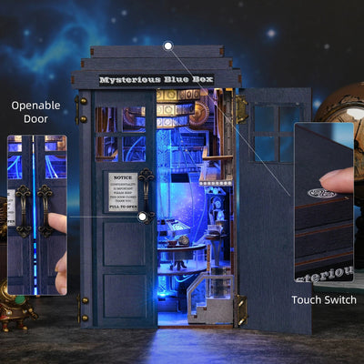 Mysterious Blue Box – DIY book nook kit, HiNooki (image 4)