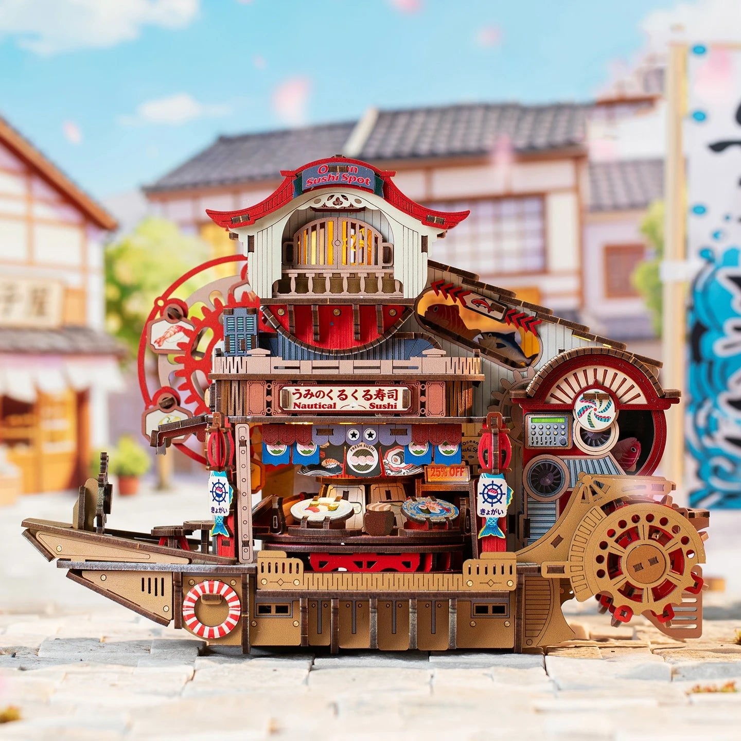 HiNooki - Nautical Sushi3D Wooden Puzzles