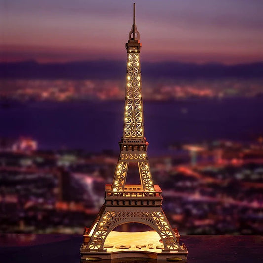HiNooki - Night of the Eiffel Tower3D Wooden Puzzles