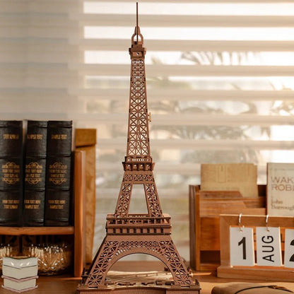 HiNooki - Night of the Eiffel Tower3D Wooden Puzzles