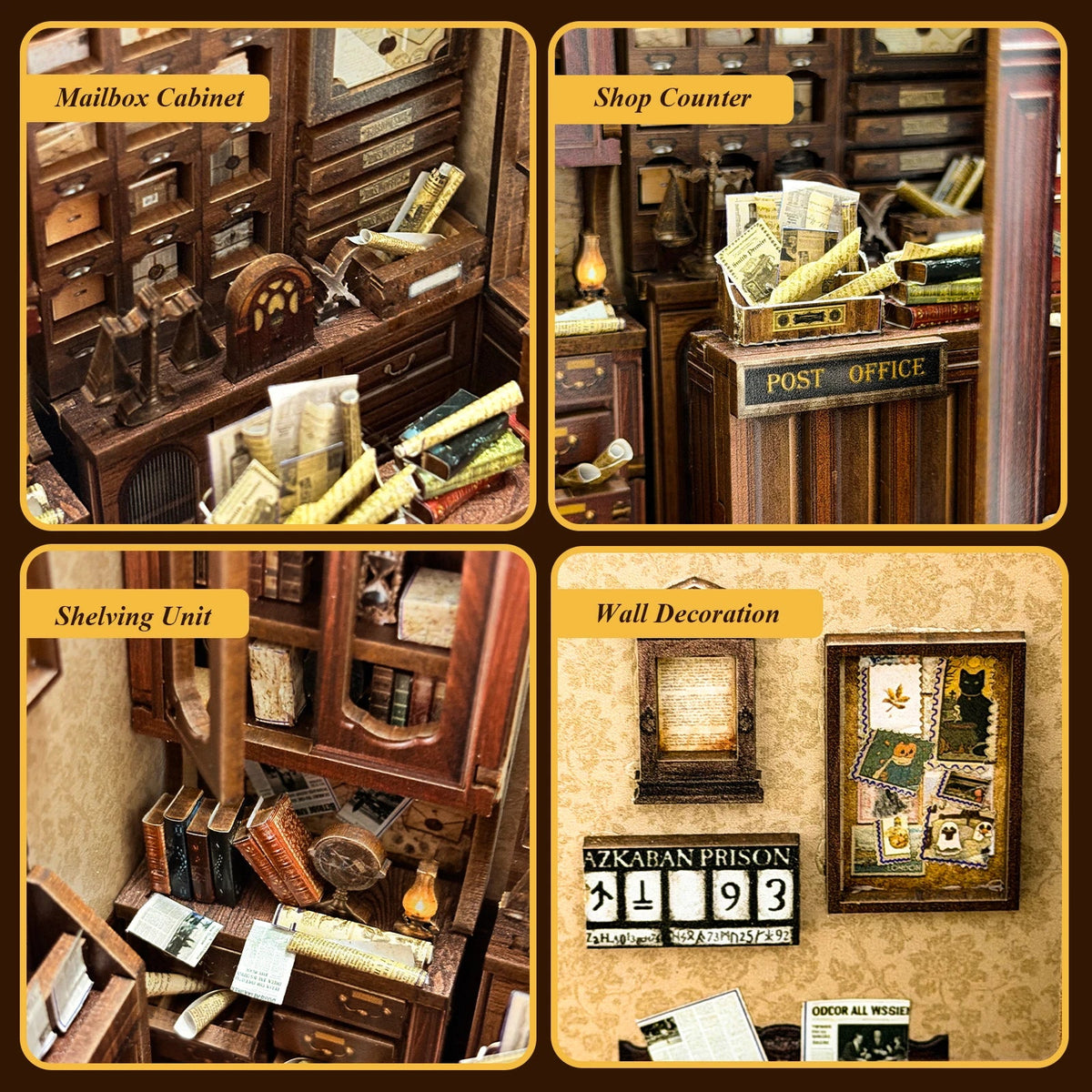 HiNooki - Night Owl CourierDIY Book Nook Kit