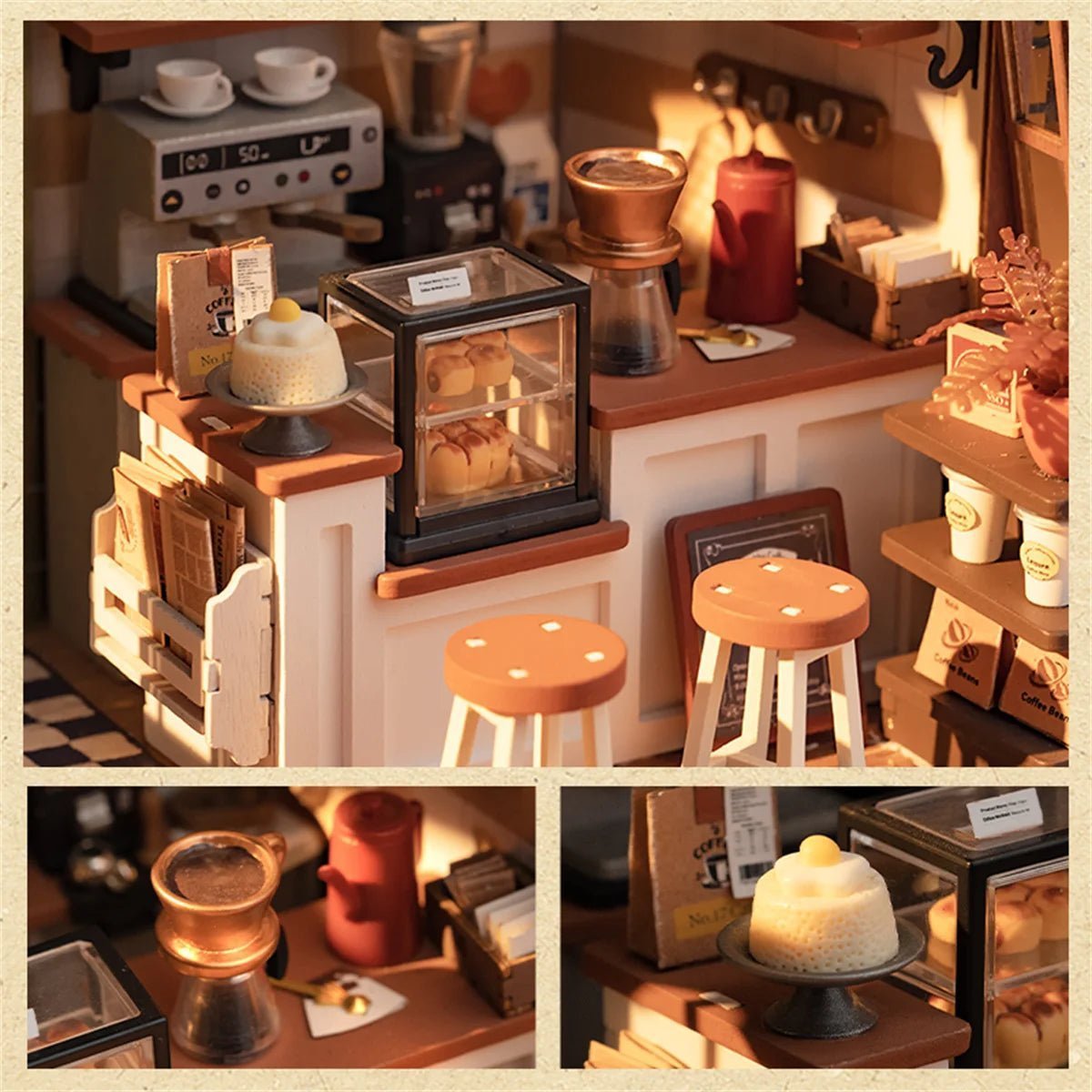 HiNooki - NO.17 Cafe3D Wooden Puzzles