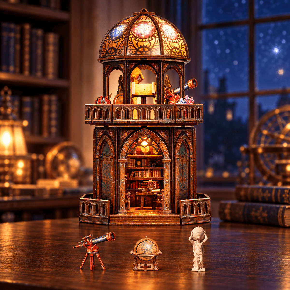 HiNooki - Observatory3D Wooden Puzzle